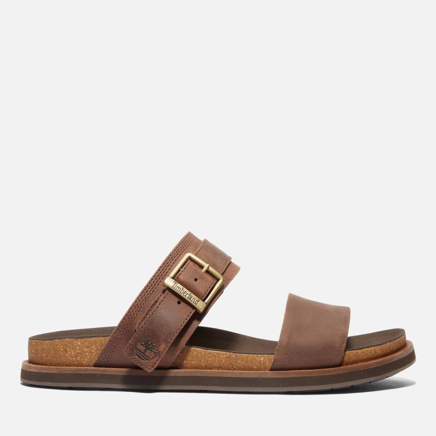 Footwear Timberland Sandals | Timberland Amalfi Vibes Double Strap Leather Sandals