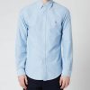 Men Polo Ralph Lauren Shirts | Polo Ralph Lauren Men'S Slim Fit Oxford Long Sleeve Shirt - Bsr Blue