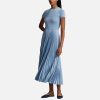 Woemn Polo Ralph Lauren Dresses | Polo Ralph Lauren Pleated Wool-Blend Dress