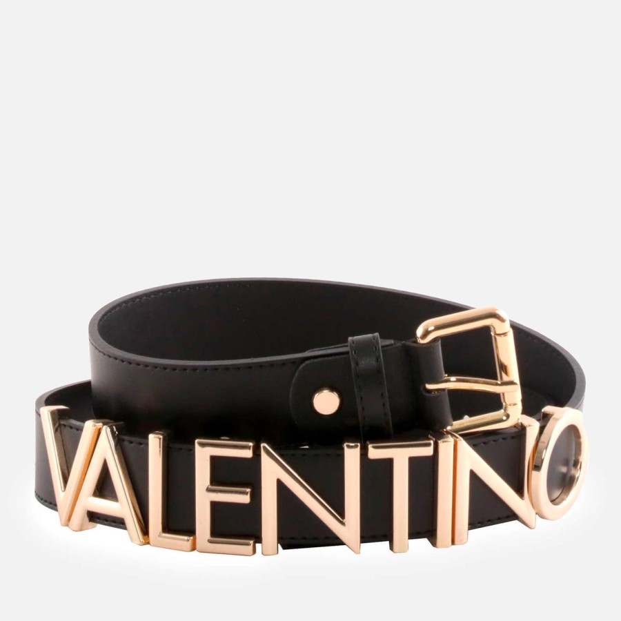 Woemn Valentino Belts | Valentino Women'S Emma Winter Belt - Black