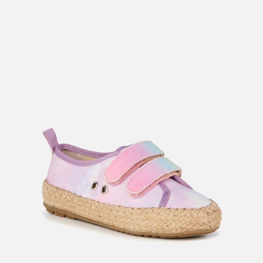 Child & Baby EMU Australia Footwear | Emu Australia Toddlers' Millner Tie Dye Velcro Espadrilles Multi Pink