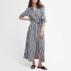 Woemn Barbour Dresses | Barbour Annalise Striped Lyocell-Blend Maxi Dress