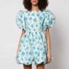 Woemn Sister Jane Dresses | Sister Jane Showcase Metallic Floral-Jacquard Mini Dress