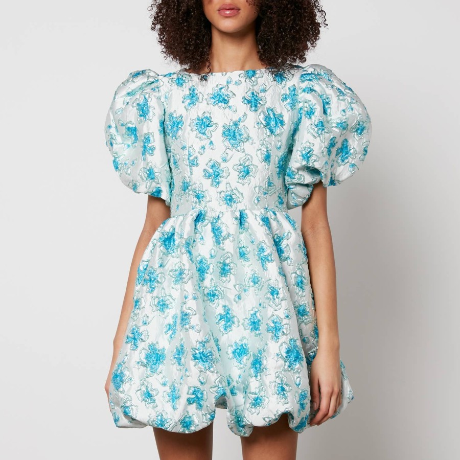 Woemn Sister Jane Dresses | Sister Jane Showcase Metallic Floral-Jacquard Mini Dress