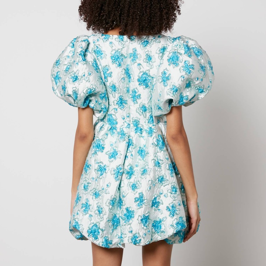 Woemn Sister Jane Dresses | Sister Jane Showcase Metallic Floral-Jacquard Mini Dress