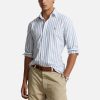 Men Polo Ralph Lauren Shirts | Polo Ralph Lauren Pinstriped Oxford Cotton Shirt