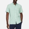 Men Tommy Hilfiger Shirts | Tommy Hilfiger Th Flex Striped Cotton Shirt