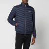 Men Armani Exchange Jackets & Coats | Armani Exchange Men'S Down Padded Jacket - Navy