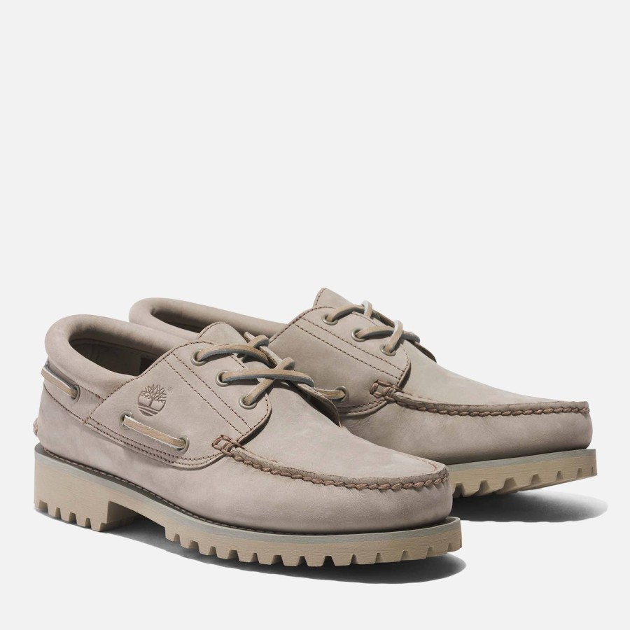 Footwear Timberland Shoes | Timberland Men'S Authentics Waterproof Suede Boat Shoes