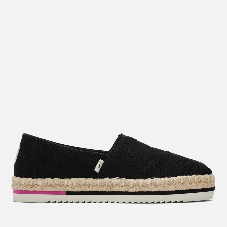 Footwear TOMS Espadrilles | Toms Women'S Alpargata Canvas Platform Espadrilles