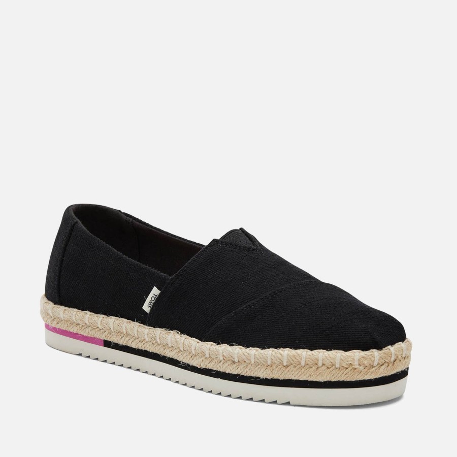 Footwear TOMS Espadrilles | Toms Women'S Alpargata Canvas Platform Espadrilles