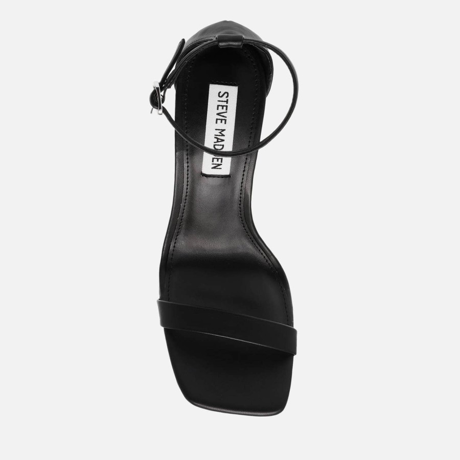 Footwear Steve Madden Heels | Steve Madden Women'S Uphill Faux Leather Heeled Sandals