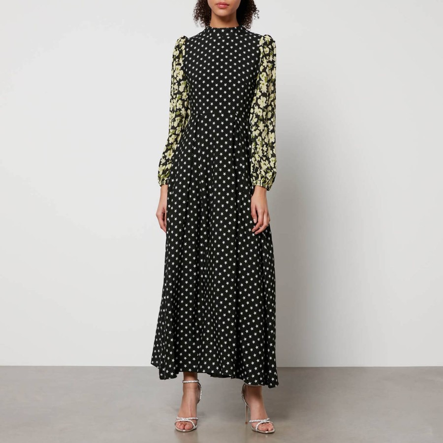 Woemn Sister Jane Dresses | Sister Jane Ballad Jacquard And Seersucker Midi Dress