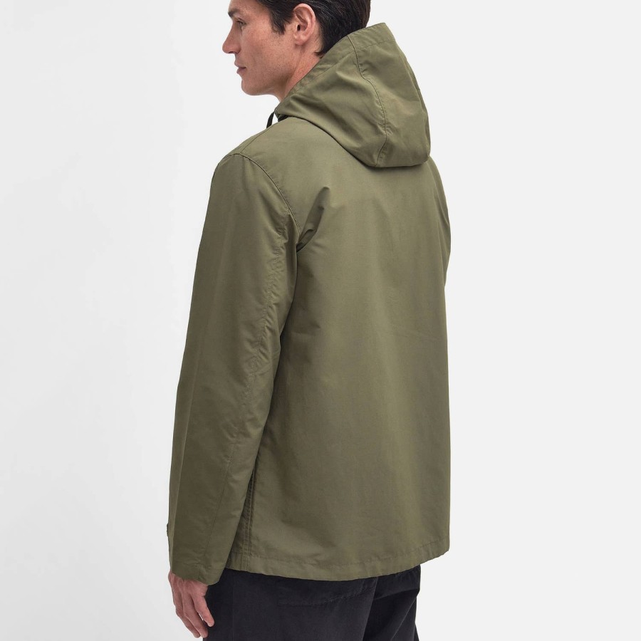 Men Barbour Heritage Jackets & Coats | Barbour Heritage Quay Showerproof Shell Parka Jacket