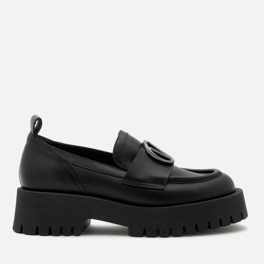 Footwear Valentino Loafers | Valentino Women'S Thory Leather Loafers