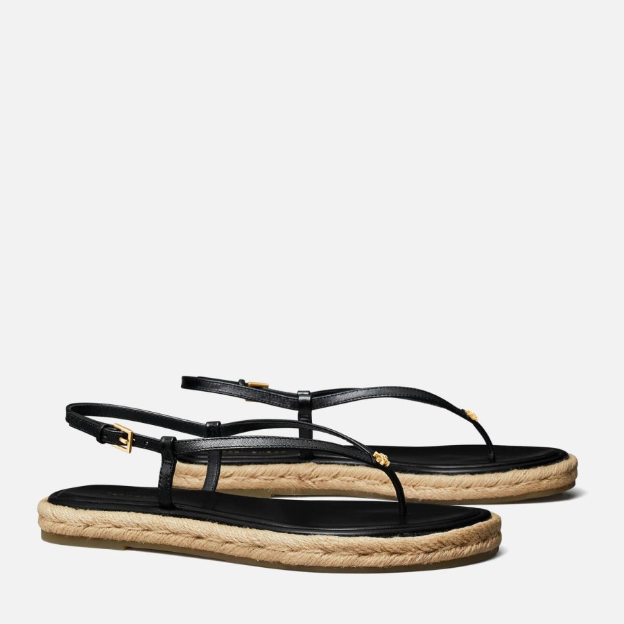 Footwear Tory Burch Espadrilles | Tory Burch Women'S Leather Espadrille Sandals