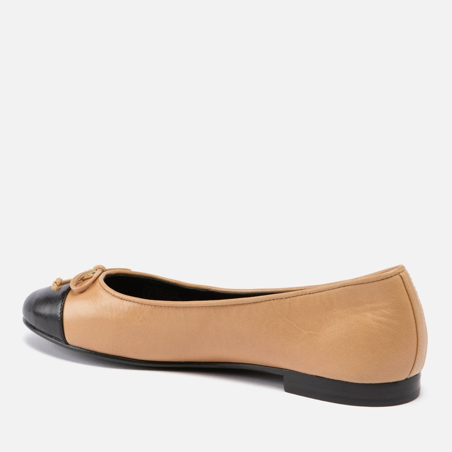 Footwear Tory Burch Flats | Tory Burch Women'S Leather Ballet Flats