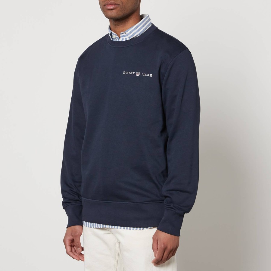 Men GANT Hoodies & Sweats | Gant Graphic Cotton-Blend Sweatshirt