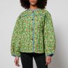 Woemn Damson Madder Clothing | Damson Madder Markey Floral-Print Quilted Cotton Jacket