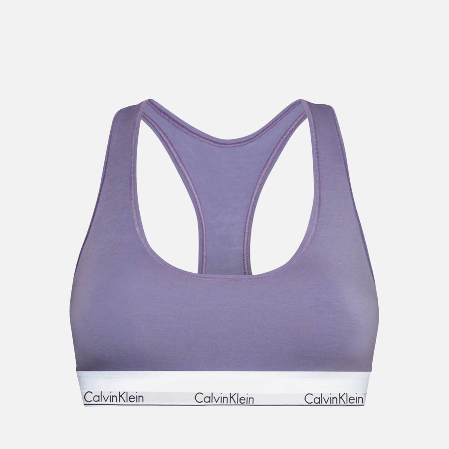 Woemn Calvin Klein Clothing | Calvin Klein Underwear Cotton-Blend Unlined Bralette