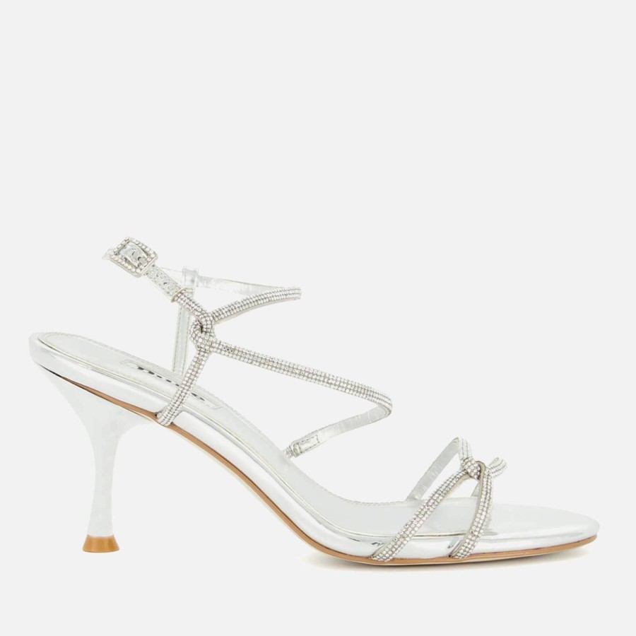 Footwear Dune Heels | Dune Women'S Majestys Diamante Embelished Sandals