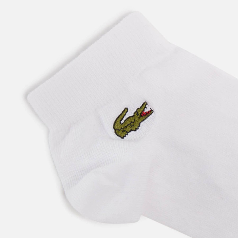 Men Lacoste Socks & Underwear | Lacoste Three-Pack Logo-Embroidered Cotton-Blend Socks