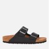 Footwear Birkenstock Sandals | Birkenstock Men'S Arizona Vegan Double Strap Sandals - Black