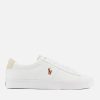 Footwear Polo Ralph Lauren Trainers | Polo Ralph Lauren Men'S Sayer Canvas Low Top Trainers - White