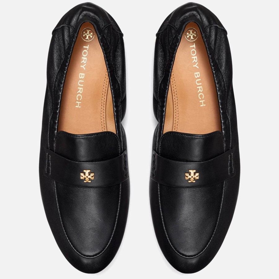 Footwear Tory Burch Loafers | Tory Burch Women'S Ballet Leather Loafers - Perfect Black