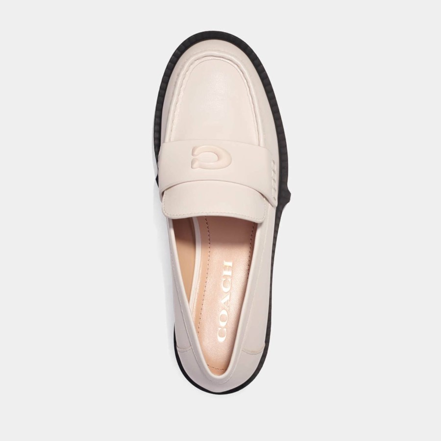 Footwear Coach Loafers | Coach Leah Leather Loafers