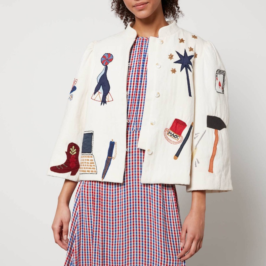 Woemn Stella Nova Clothing | Stella Nova Circus Appliqued Brushed Twill Jacket