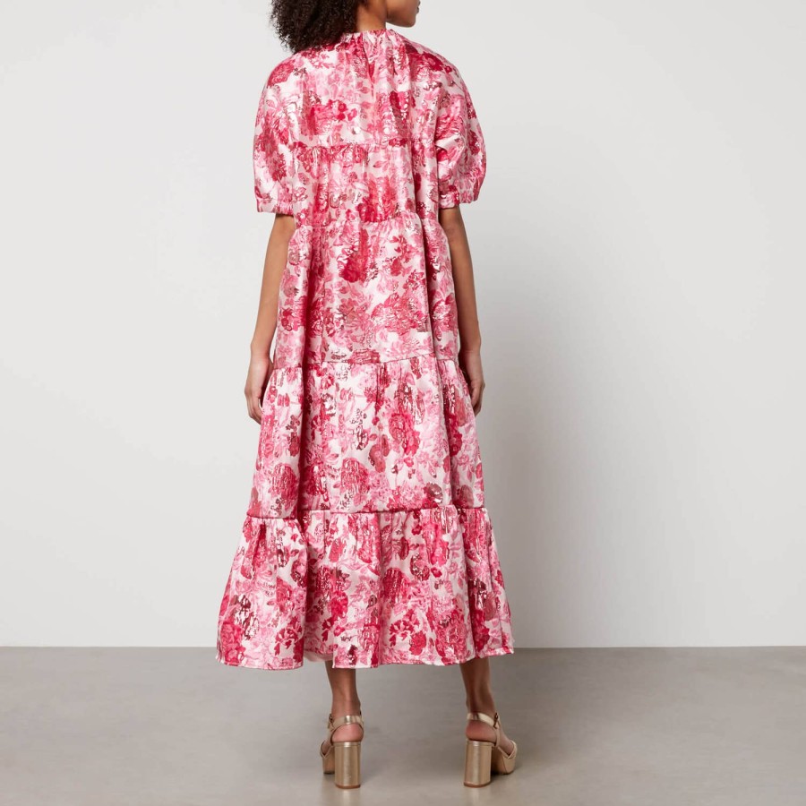 Woemn Sister Jane Dresses | Sister Jane Dancing Queens Floral-Jacquard Midi Dress