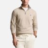 Men Polo Ralph Lauren Hoodies & Sweats | Polo Ralph Lauren Half-Zip Double-Knit Cotton-Blend Jersey Sweatshirt