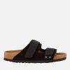 Footwear Birkenstock Sandals | Birkenstock Men'S Uji Suede Double Strap Sandals