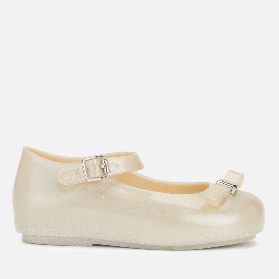 Child & Baby Mini Melissa Footwear | Mini Melissa Toddler'S Mini Dora Flats - Pearl Shimmer Bow