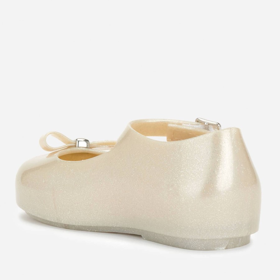 Child & Baby Mini Melissa Footwear | Mini Melissa Toddler'S Mini Dora Flats - Pearl Shimmer Bow