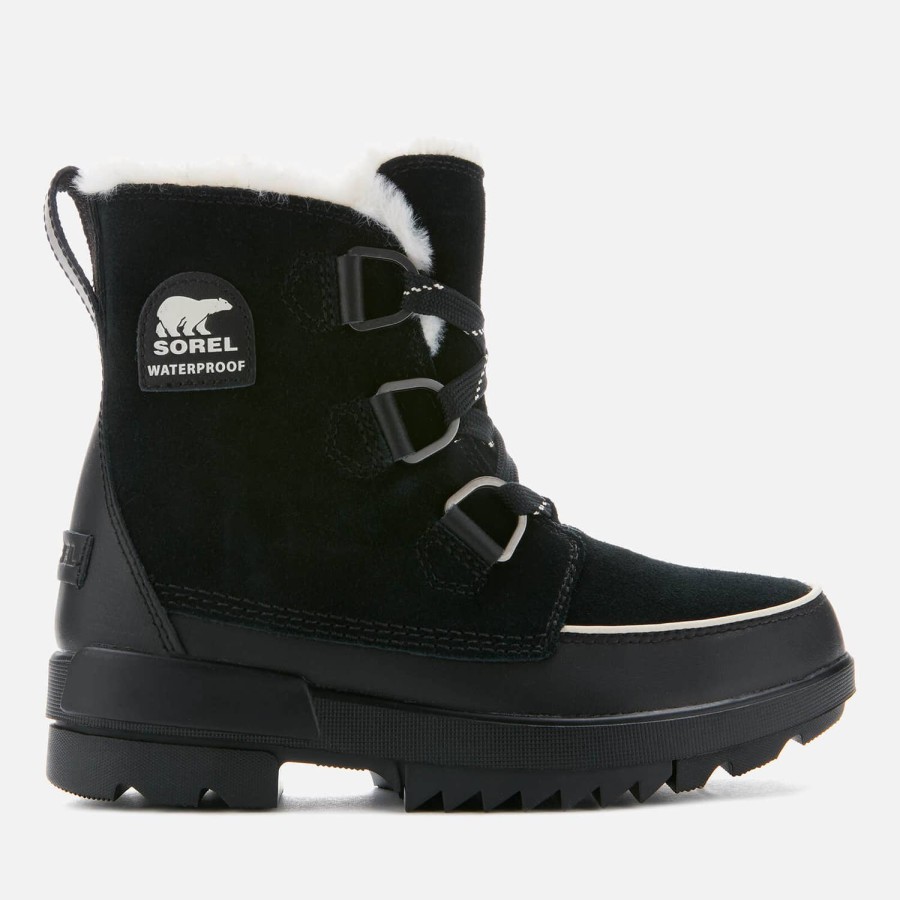 Footwear Sorel Boots | Sorel Women'S Torino Waterproof Suede Hiking Style Boots - Black