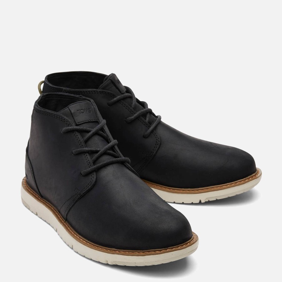 Footwear TOMS Boots | Toms Men'S Navi Waterproof Chukka Boots - Black