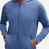 Men BOSS Bodywear Hoodies & Sweats | Boss Bodywear Mix & Match Cotton-Blend Zipped Hoodie