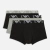 Men Emporio Armani Bodywear Loungewear | Emporio Armani Bodywear Stretch Cotton 3 Pack Boxer Trunks