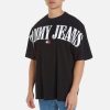 Men Tommy Jeans T-Shirts | Tommy Jeans Oversized Cotton Badge T-Shirt