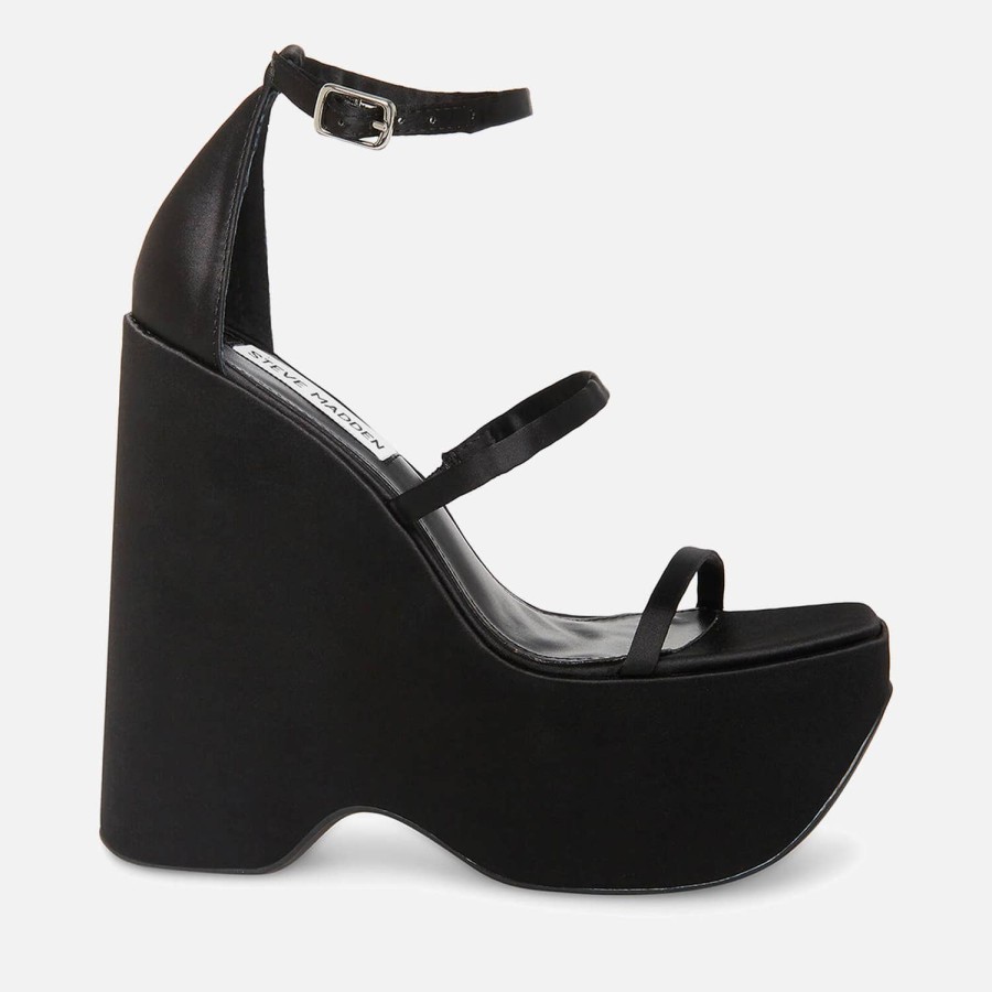 Footwear Steve Madden Heels | Steve Madden Varia Satin Platform Sandals