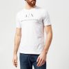 Men Armani Exchange T-Shirts | Armani Exchange Men'S Ax Logo T-Shirt - White