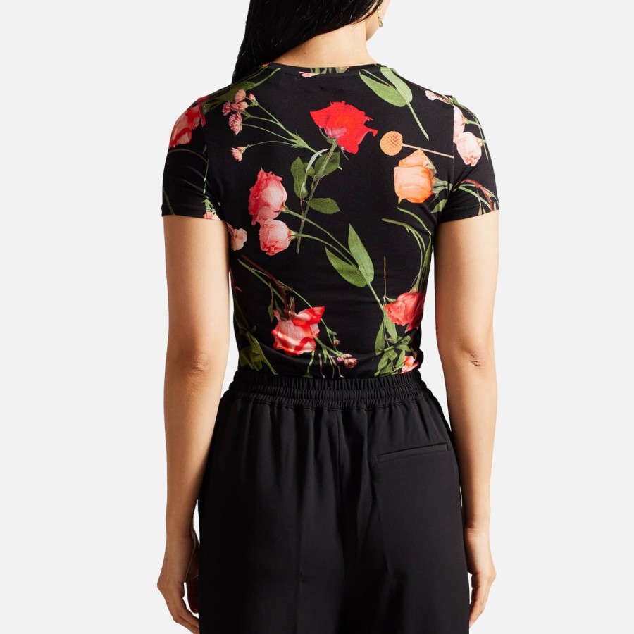 Woemn Ted Baker Loungewear | Ted Baker Treyya Floral Jersey T-Shirt