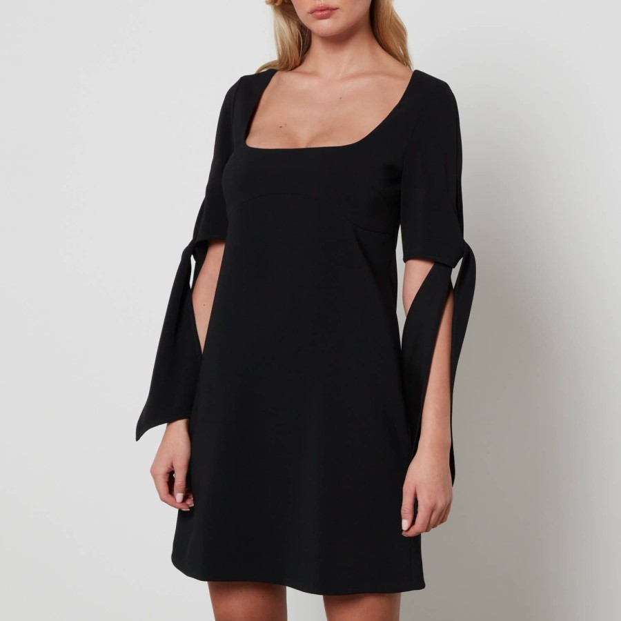 Woemn Pinko Clothing | Pinko Verdicchio Abito Crepe Mini Dress