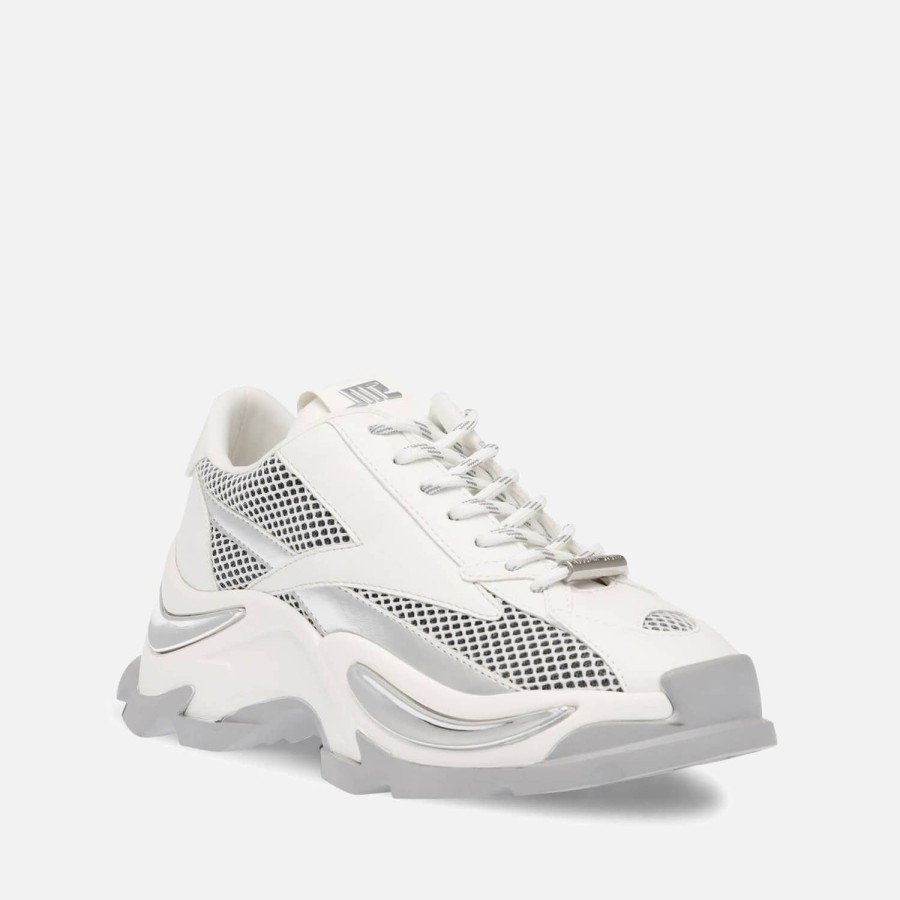 Footwear Steve Madden Trainers | Steve Madden Zoomz Mesh And Faux Leather-Blend Trainers