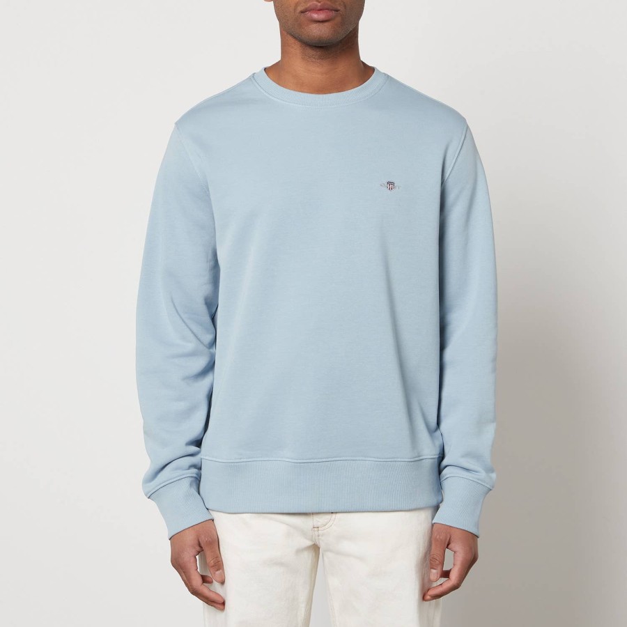 Men GANT Hoodies & Sweats | Gant Shield Cotton-Blend Logo Sweatshirt