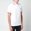 Men Polo Ralph Lauren Polo Shirts | Polo Ralph Lauren Men'S Custom Slim Fit Tipped Polo Shirt - White