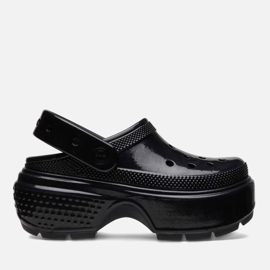 Footwear Crocs Flats | Crocs Women'S Stomp Rubber Clogs