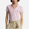 Woemn Polo Ralph Lauren Tops | Polo Ralph Lauren Julie Cotton-Blend Pique Polo Shirt